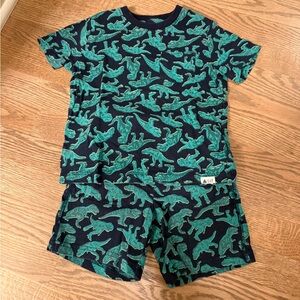 GAP Playtime Favorites Organic Cotton Dinosaur Print T Shirt and Shorts Set 4T